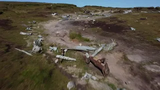 Drone footage of the USAF B29 "Overexposed" crash site