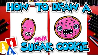 How To Draw A Pink Sugar Cookie