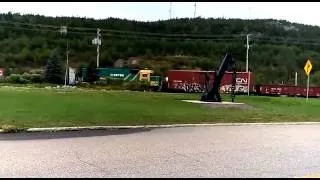 Shunting at port de Baie Comeau