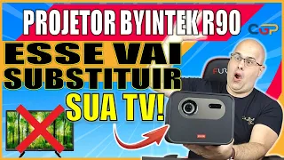 SE VOCÊ QUERIA UM PROJETOR COMPLETO E COM MUITA QUALIDADE. ACHOU! ESSE É O BYINTEK R90 3D. Geek350