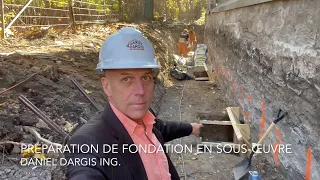 Technique de stabilisation par pieux pour fondation en moellon - Daniel Dargis ingénieur