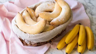 Печенье бананы с творогом.  Очень вкусное и тает во рту.  Banana cookies with cottage cheese