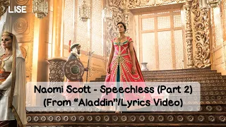 Aladdin (2019) - Speechless (Part 2) [Lyrics Video]