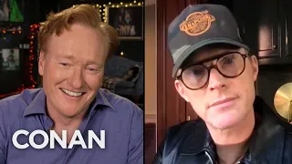 Paul Bettany Looks Like Ron Howard’s Brother In A Baseball Cap | CONAN on TBS