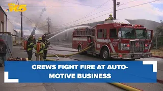 Tacoma crews respond to fire at automotive business