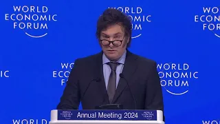 Milei habló en el Foro de Davos