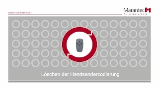 Marantec | Handsendercodierung löschen mit Multi-Bit