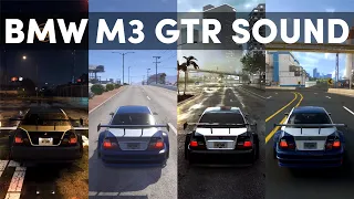 Need for Speed - BMW M3 GTR Sound Comparison in UNITE Mod