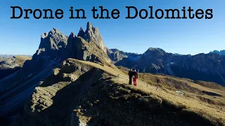Drone in the Dolomites