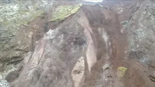 3 days of cliff landslide all caught on camera at Pentreath, Lizard, Cornwall