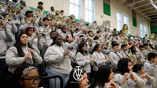 Westbury High School Marching Band at 2023 Home For The Holidays Battle Of The Bands