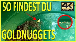 So findest Du 100%ig Goldnuggets beim Goldwaschen #Goldnugget #Goldwaschen #Goldmining