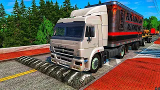 Trucks vs Speed Bumps - BeamNG.Drive