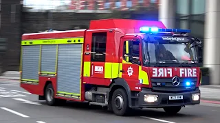Lewisham E216 Fire Rescue Unit Race to a FIRE in a HIGH-RISE Tower Block | London Fire Brigade