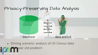 Cynthia Dwork - Differential Privacy and the US Census - IPAM at UCLA