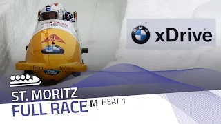 St. Moritz | BMW IBSF World Cup 2016/2017 - 4-Man Bobsleigh Heat 1 | IBSF Official