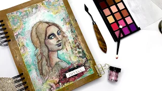 See Leonardo Da Vinci's Painting In A Mixed Media Style! Paint-over technique