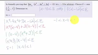 Epsilon Delta with Cubic that Factors