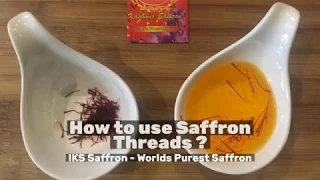 How to use Saffron Threads