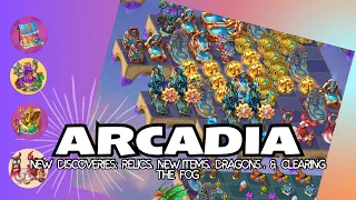 Merge Merge Dragons Arcadia, New discoveries: relics, new items, dragons & clearing the fog