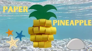 How To Make A Paper Pineapple | Fruit Of The Spirit Craft | First Miami Kids