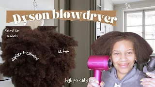 Dyson Supersonic Blow Dryer Review on Natural Hair | IS IT WORTH $429!?! Hair Dryer on 4C hair)