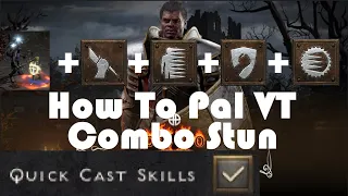 D2R | PALADIN | HOW TO COMBO STUN WITH QUICK CAST SKILL