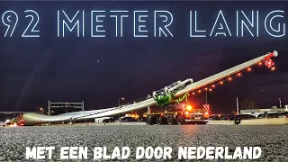 OVERSIZE TRANSPORT!#6 Met 92 meter lengte (302ft.) door Nederland!