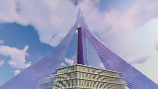 Dubai City Tower 1:1 scale in Minecraft! 2,400 m high tower!! | Preview #1