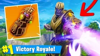 TOP 1 avec THANOS ! NOUVEAU MODE "GANT DE L'INFINI" sur Fortnite: Battle Royale !