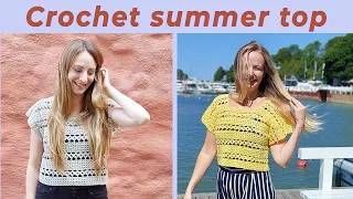 The best lacy summer top to crochet!
