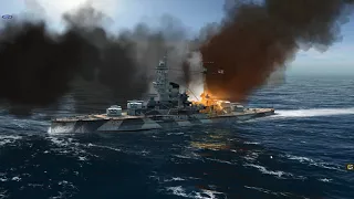 Atlantic Fleet 3 British Battleships vs 2 H-39 class Battleships