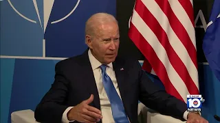 Biden meets with NATO; witness describes Trump's temper