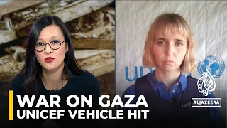 UNICEF says its vehicle hit by live fire while waiting to enter northern Gaza