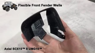 Front Inner Fender Wells for Axial SCX10II AXI90075,UMG10