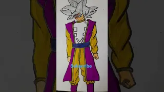 This is the drawing of Grand Zeno Goku #viral #drawing #short #subscribemychannel