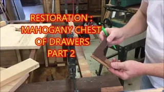 MAHOGANY CHEST OF DRAWERS / PART 2