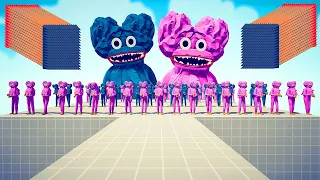 100x HUGGY WUGGY AND KISSY MISSY + GIANTS vs EVERY GOD - Totally Accurate Battle Simulator TABS