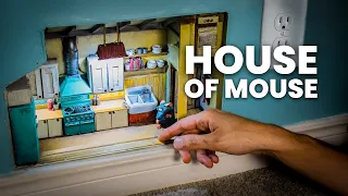 putting a tiny kitchen in my wall (Ratatouille Diorama)
