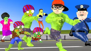 Scary Teacher 3D NickHulk Joker Vs Zombie Attack City World Zombie War Happy Ending Story Animation