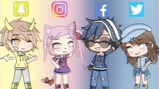 If Social Media Apps Had A Rap Battle || Gacha Life || Jixelle