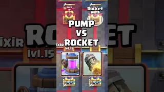 Rocket 🗣️ 🚀 VS Elixir Pump #clashroyale #shorts #gaming