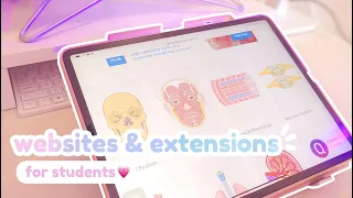 4 useful websites/extensions for students! ✨💗 *free*