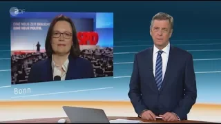 SPD nach GroKo-Ja: Freude oder Frust? - Andrea Nahles im Interview mit Claus Kleber | ZDF