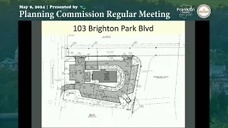 Planning Commission Meeting 5/9/24