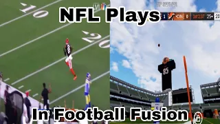 NFL Plays In Football Fusion