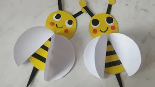 Оригами/Пчелка  своими руками из бумаги 🐝🐝