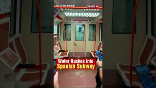 Spain Rain News | Subway, Train Lines, Roads Closed in Madrid After heavy Rain | N18S | #shorts