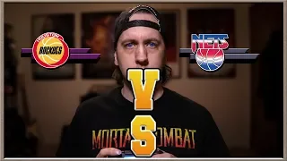 Let's Play NBA Jam Pt. 18: Houston Rockets Vs New Jersey Nets