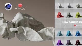 Cloth Simulations in C4D S26 + Redshift Materials Pack Release